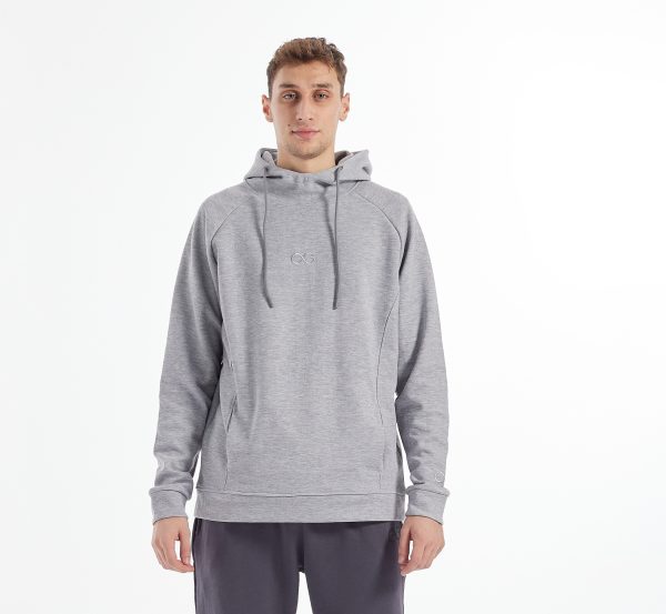 Erkek Gri Bol Kesimli Kapüşonlu Sweatshirt'ü