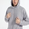 Erkek Gri Bol Kesimli Kapüşonlu Sweatshirt'ü Hood