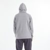 Erkek Gri Bol Kesimli Kapüşonlu Sweatshirt'ü arka